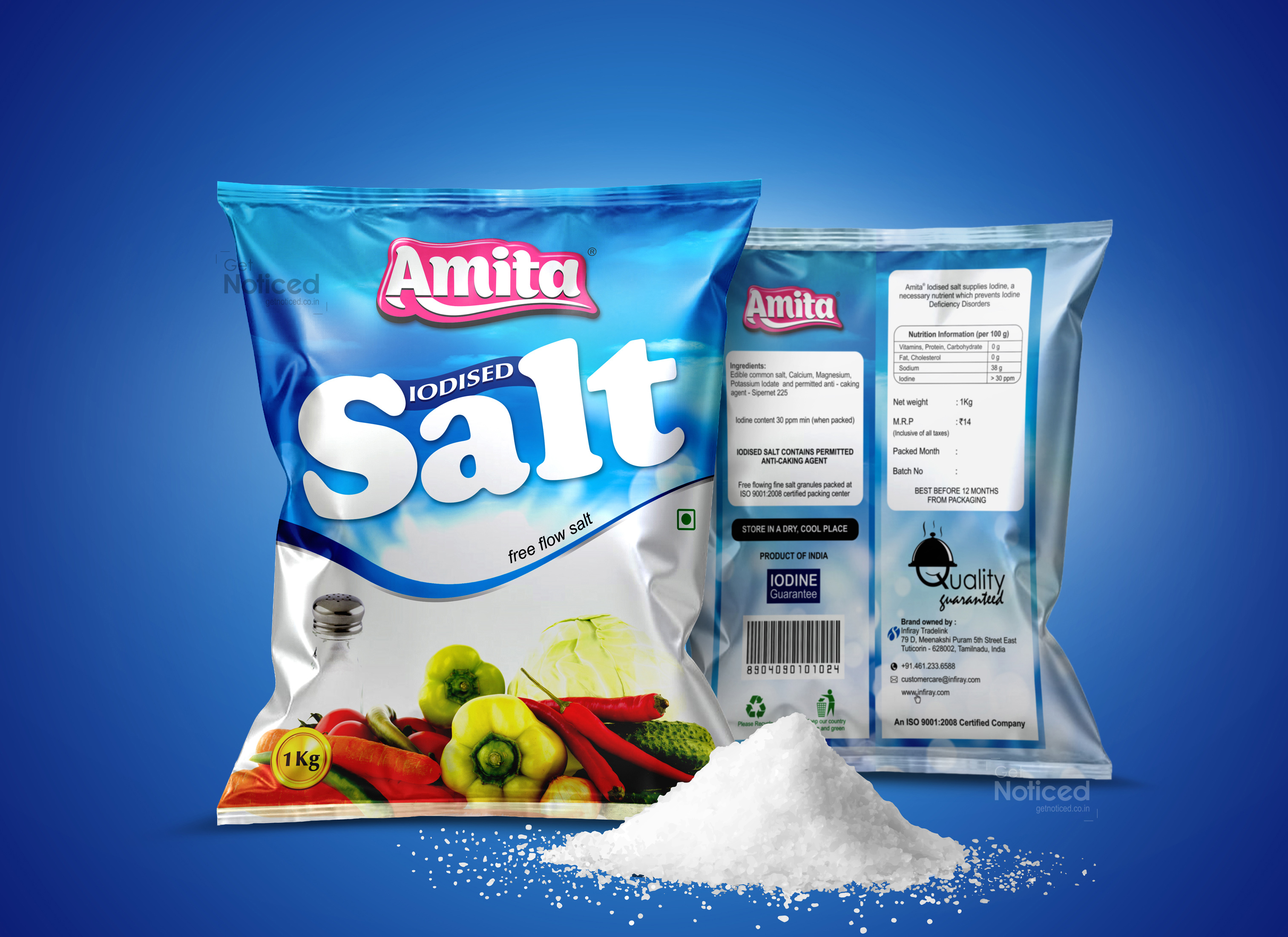 Amita Salt Packaging Design