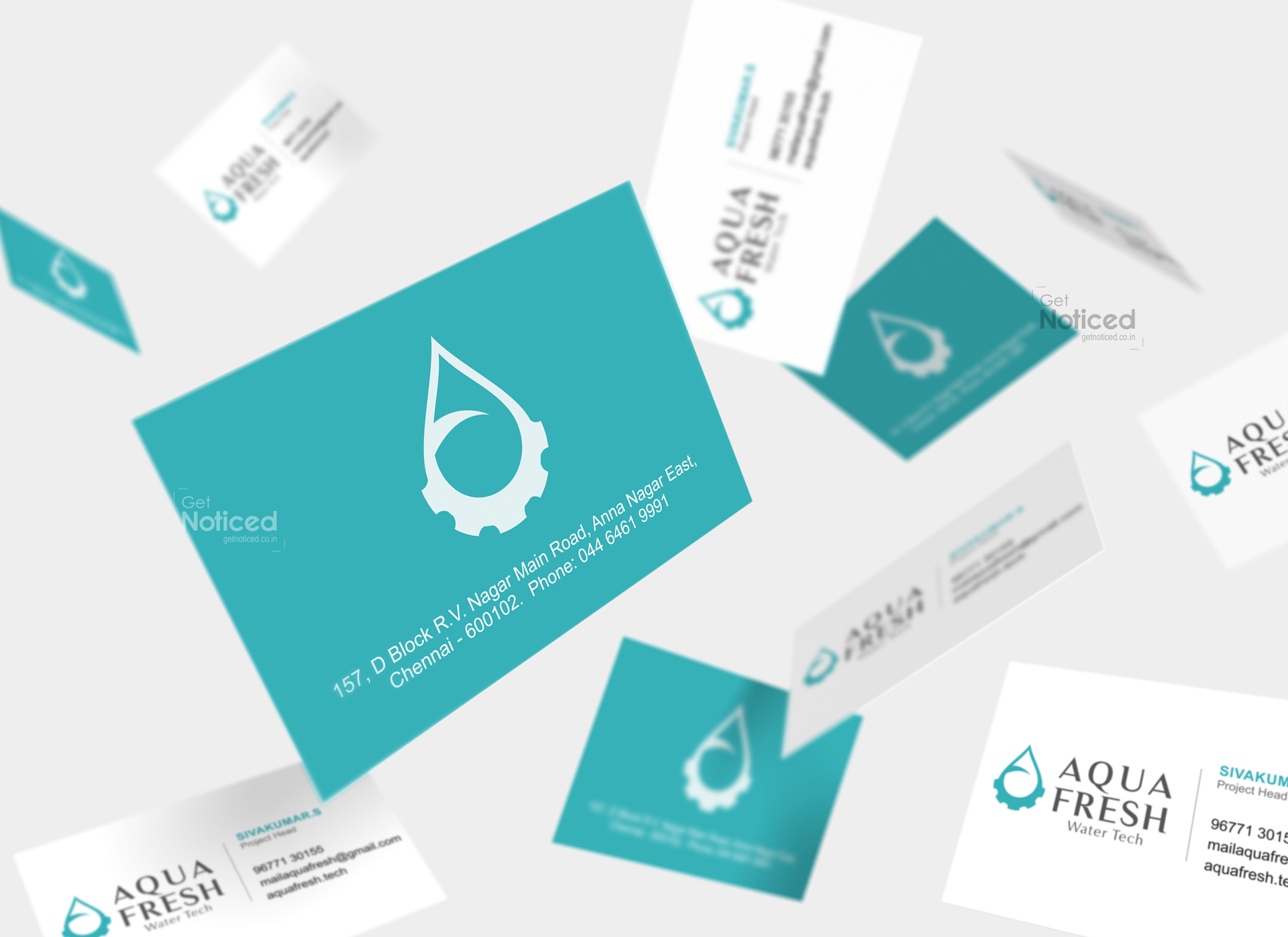 Aqua Fresh Water Tech Corporate Identity Design