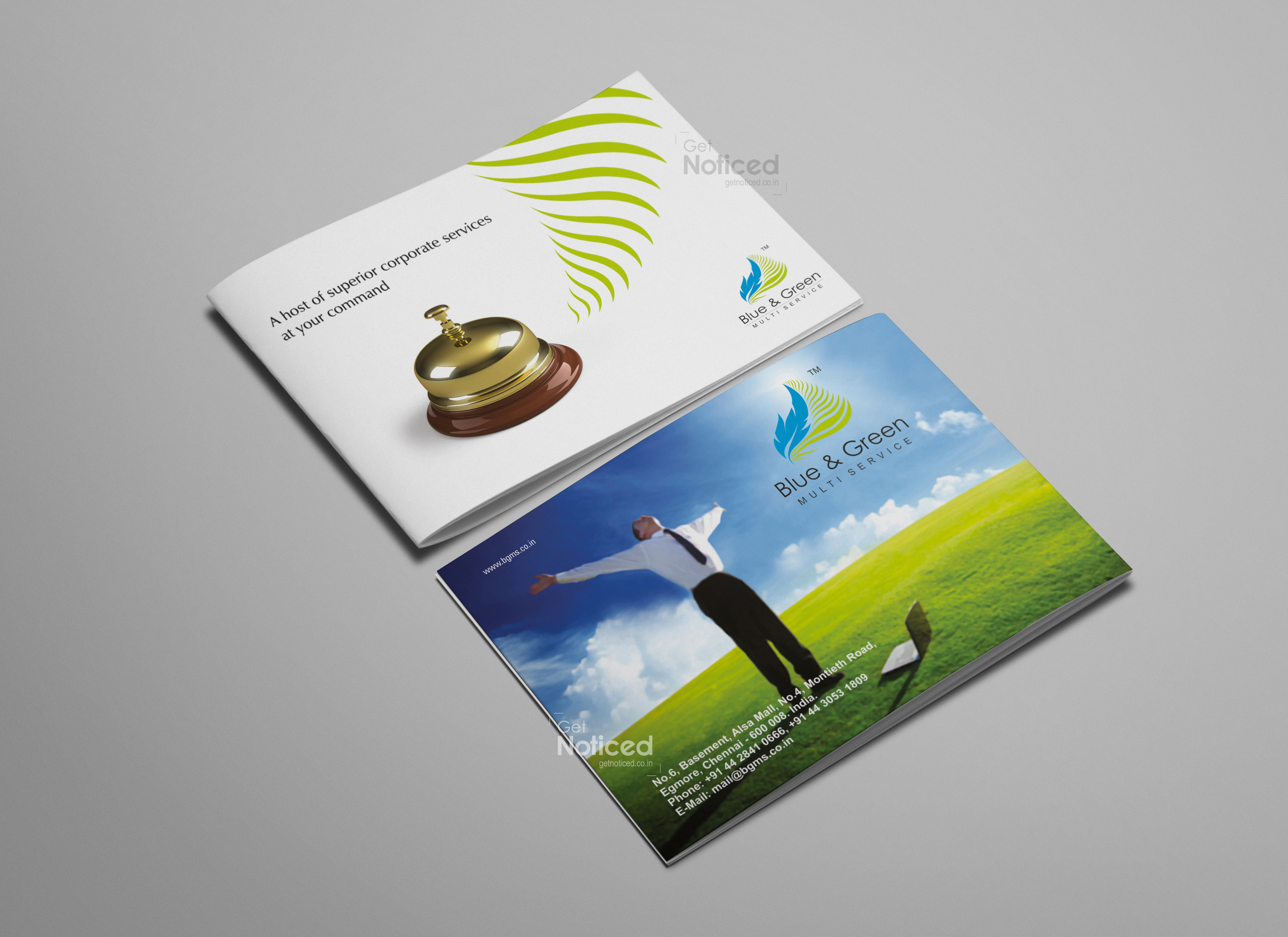 Blue & Green Corporate Brochure Design
