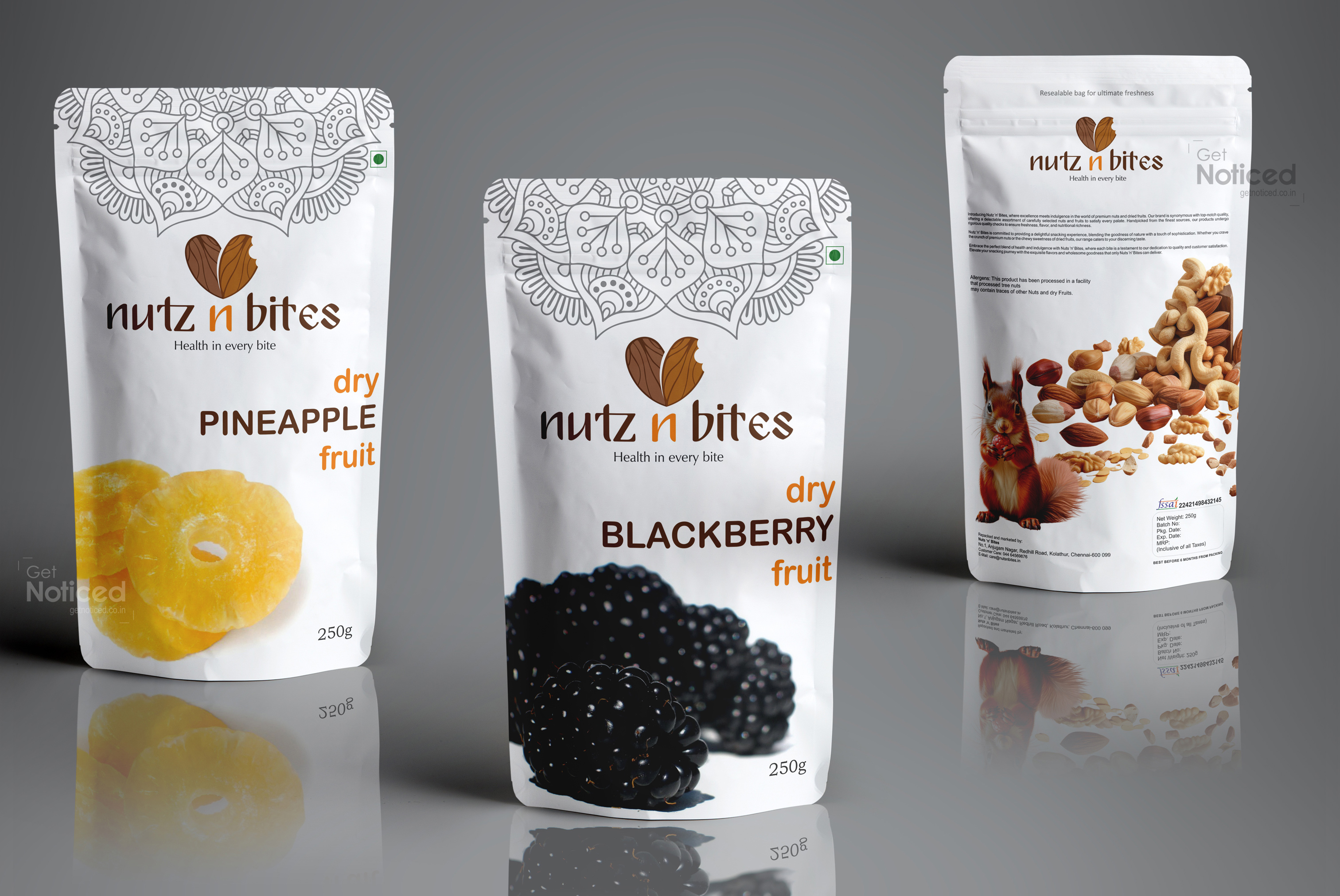 Nutz N Bites Packaging Design