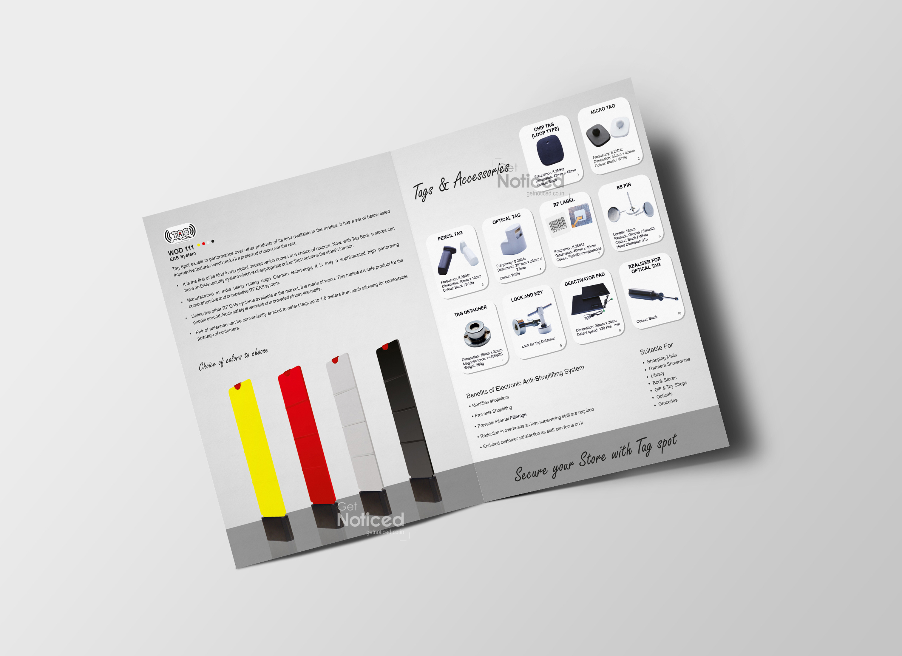 Tag Spot Product Catalogue Design