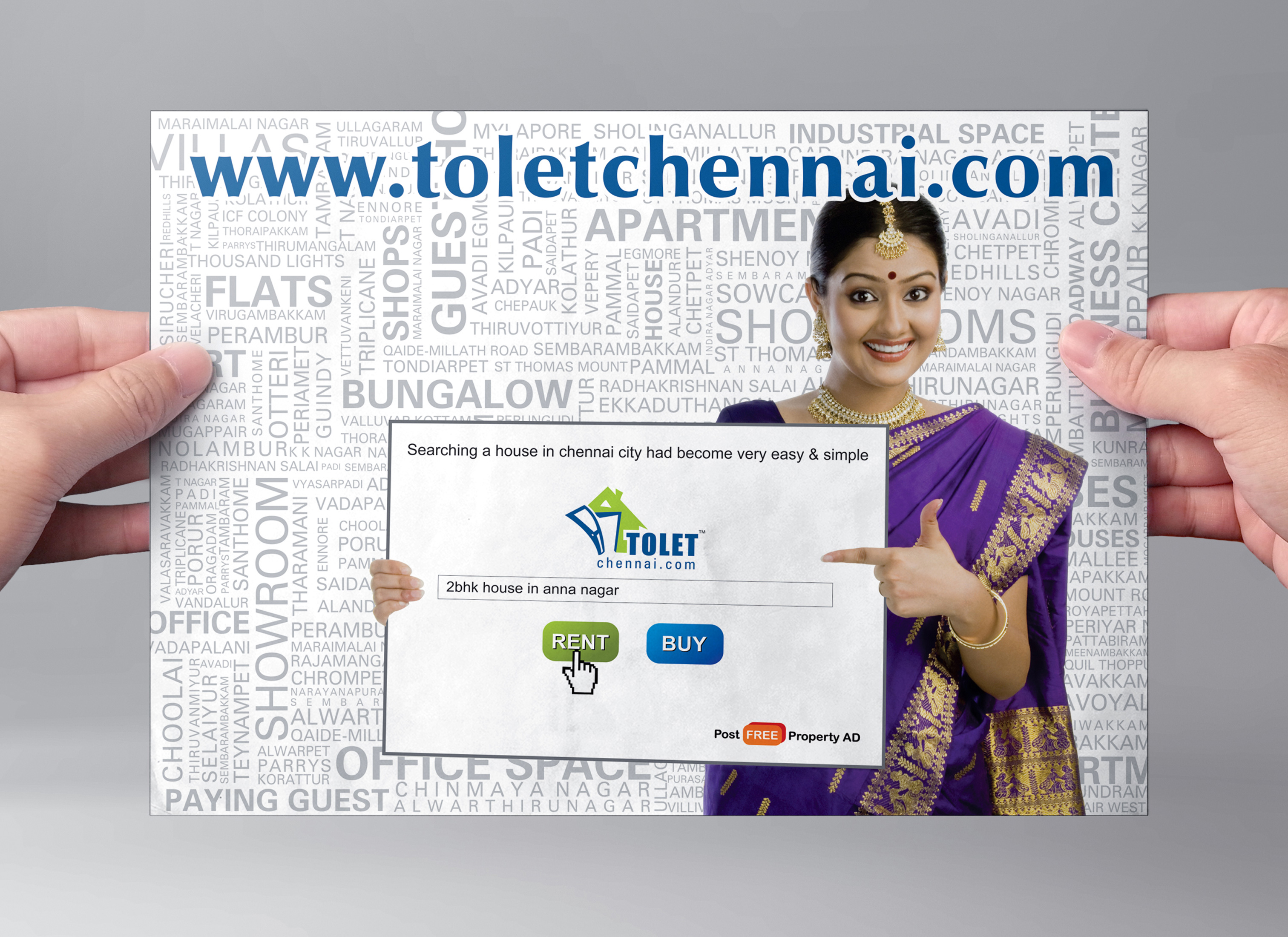 Tolet Chennai Paper Inserts Design