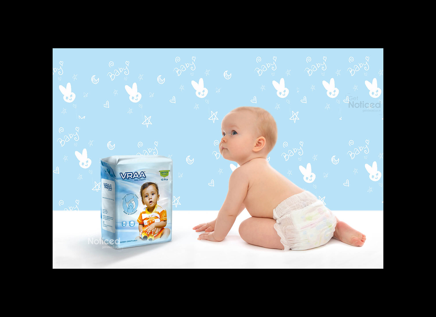 Vraa Baby Diapers Packaging Design