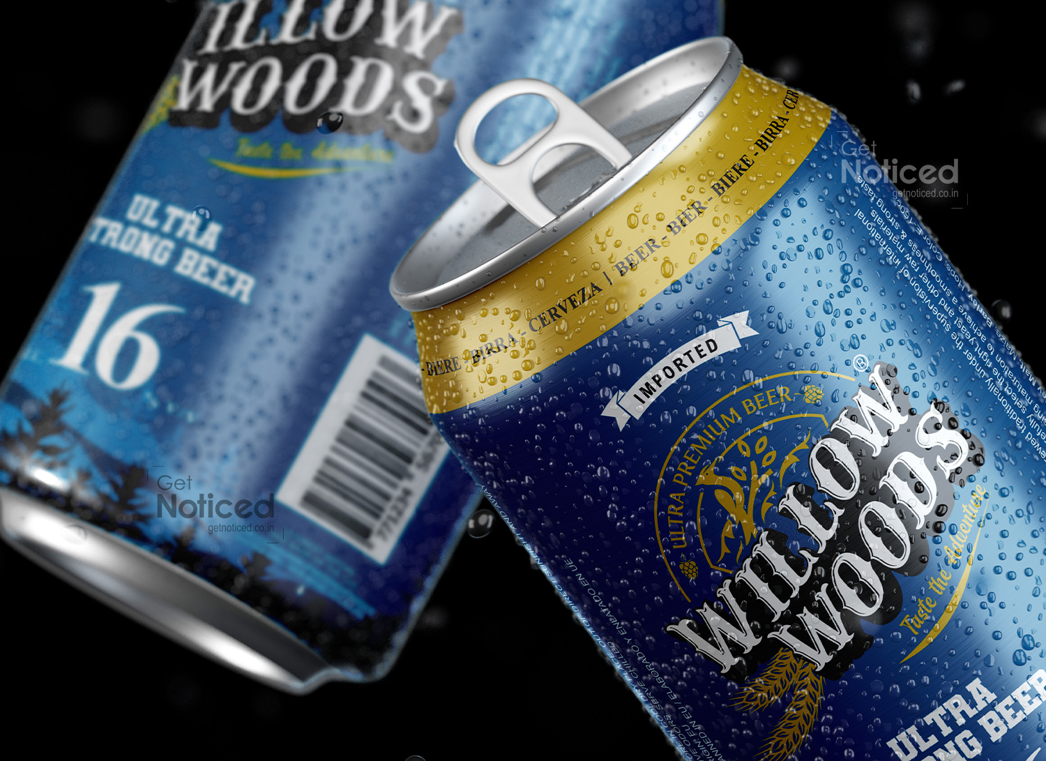 16 percent beer can packaging design with bold label hierarchy and branding design