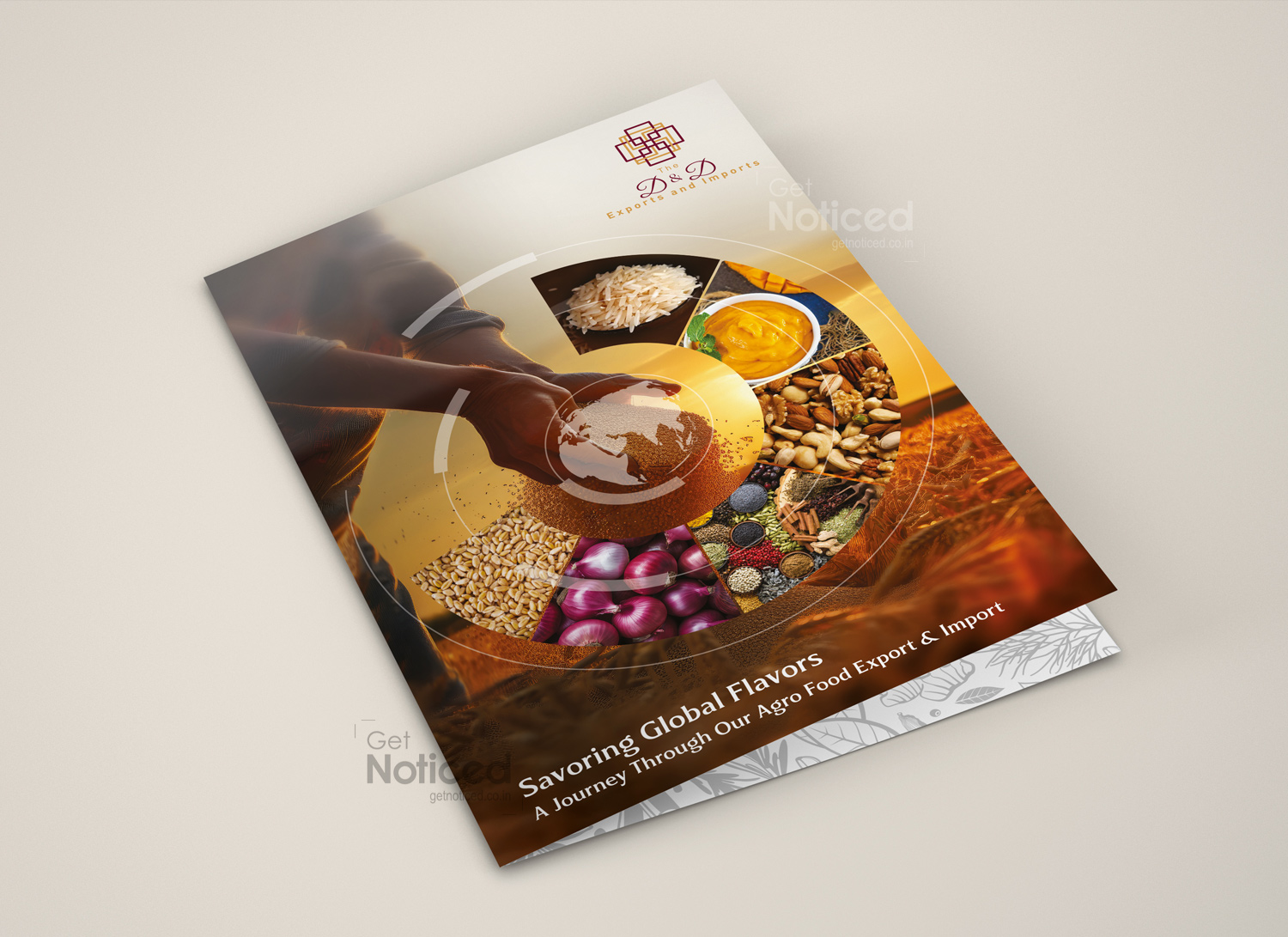 D&D Exporters and Importers corporate profile brochure design