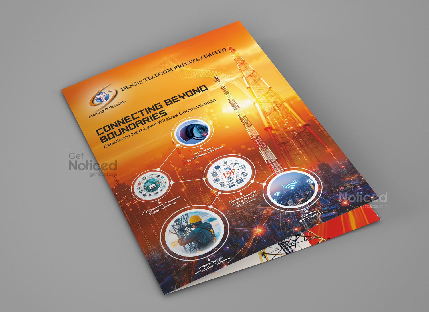 Densis Telecom Profile brochure design