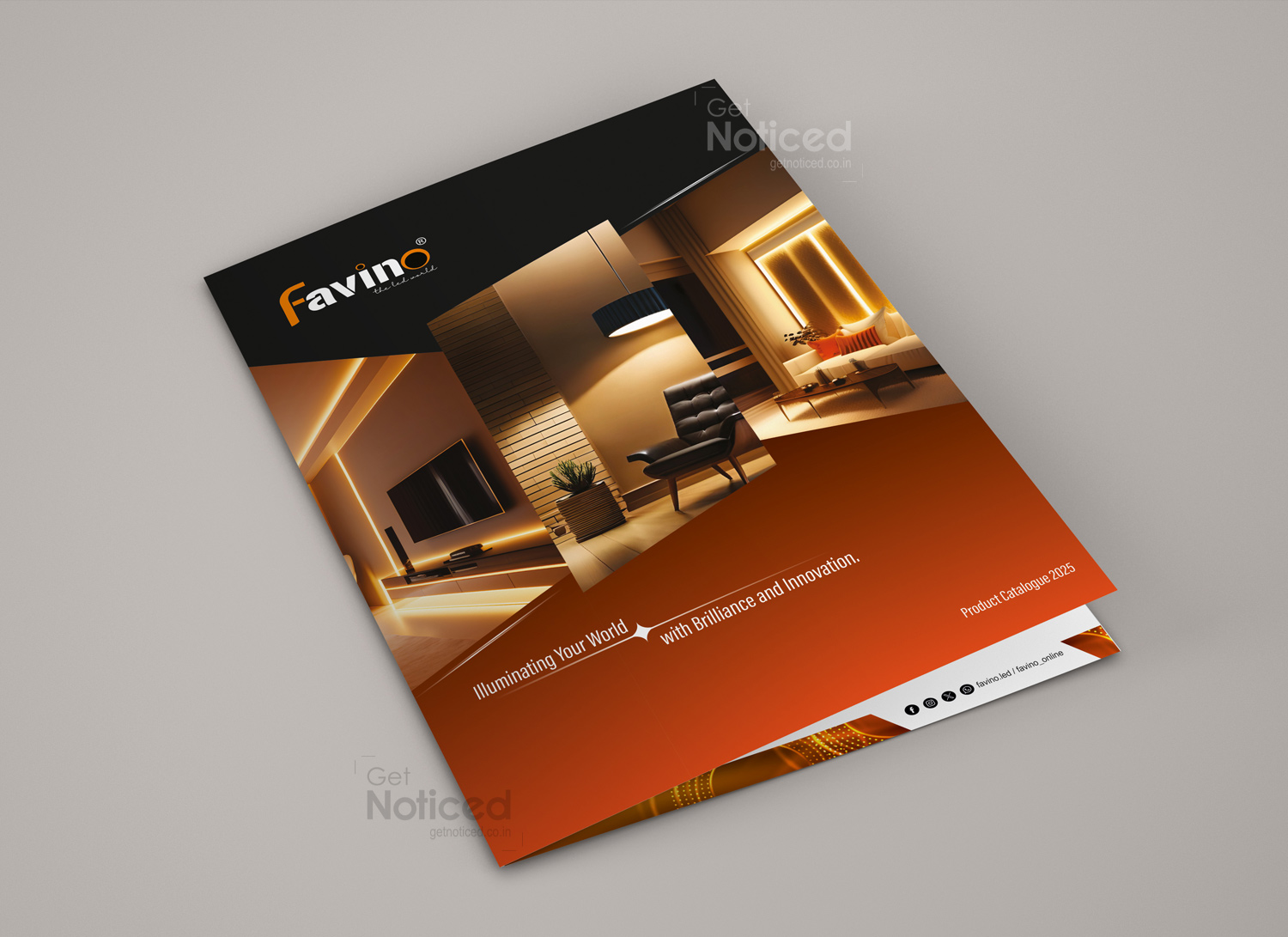 Favino Led Lighiting Product Catalogue design