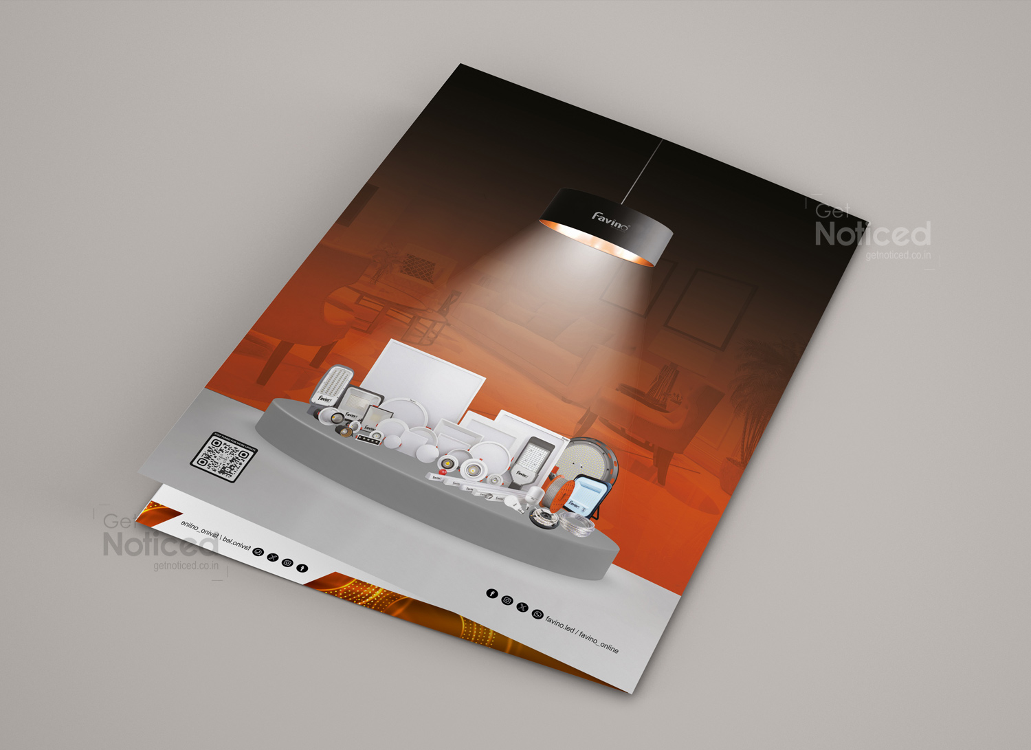 Favino Led Lighiting Product Catalogue design