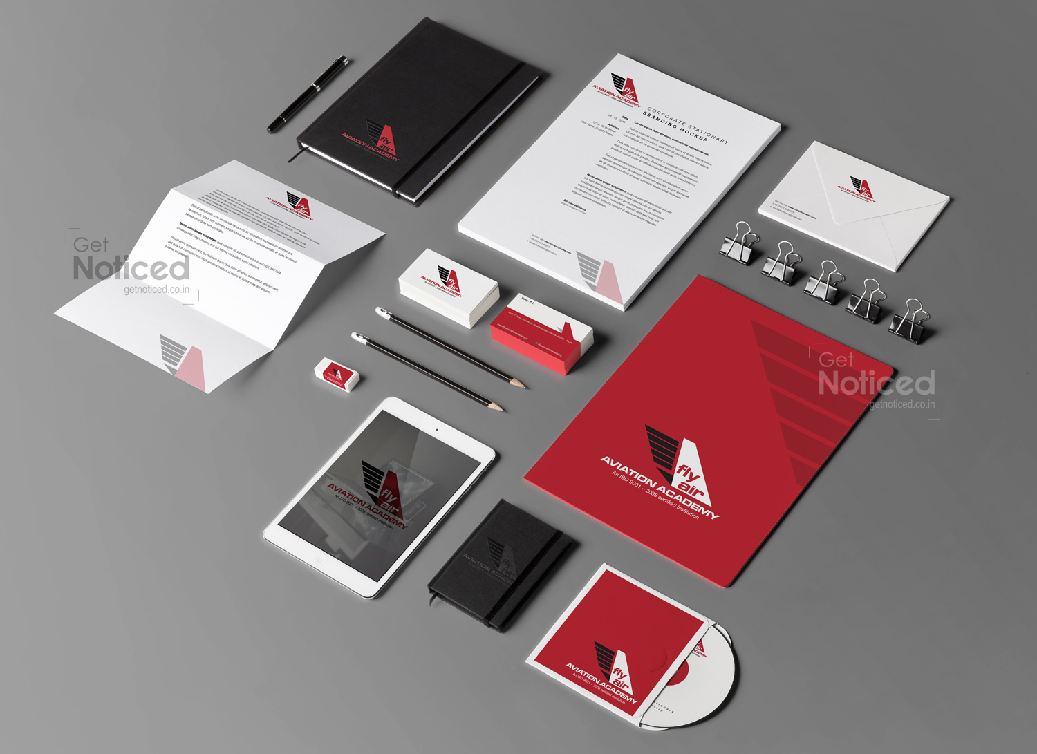 Fly Air aviation academy corporate identity Design