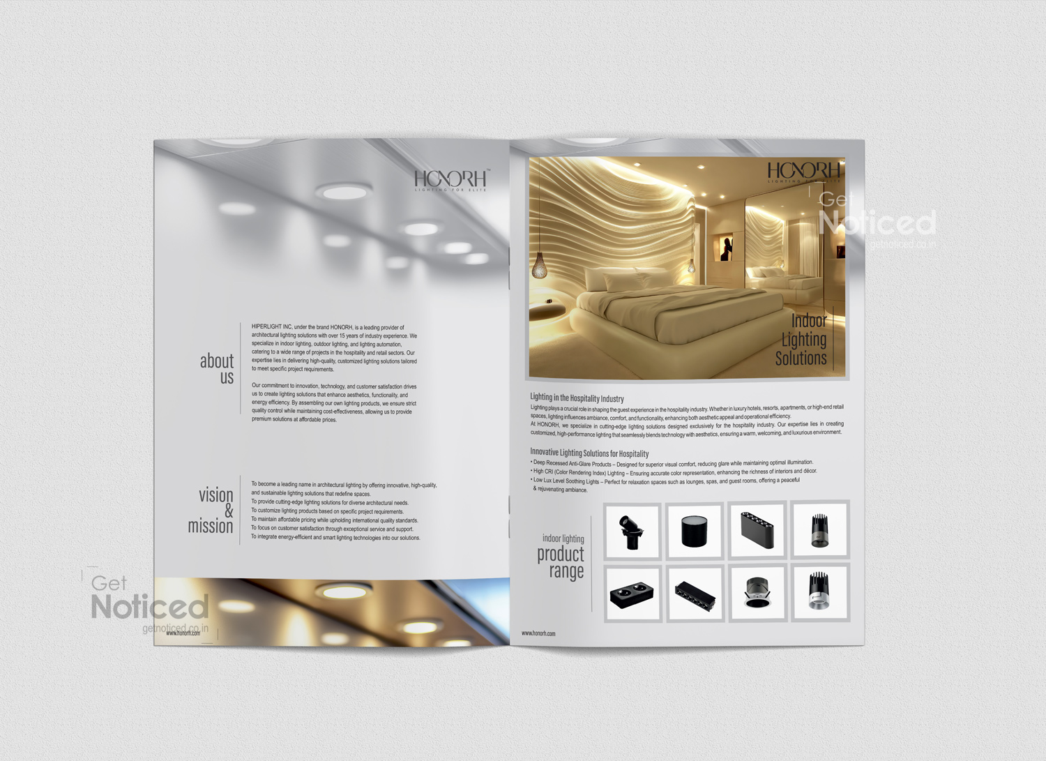 Honorh Company Profile Brochur design