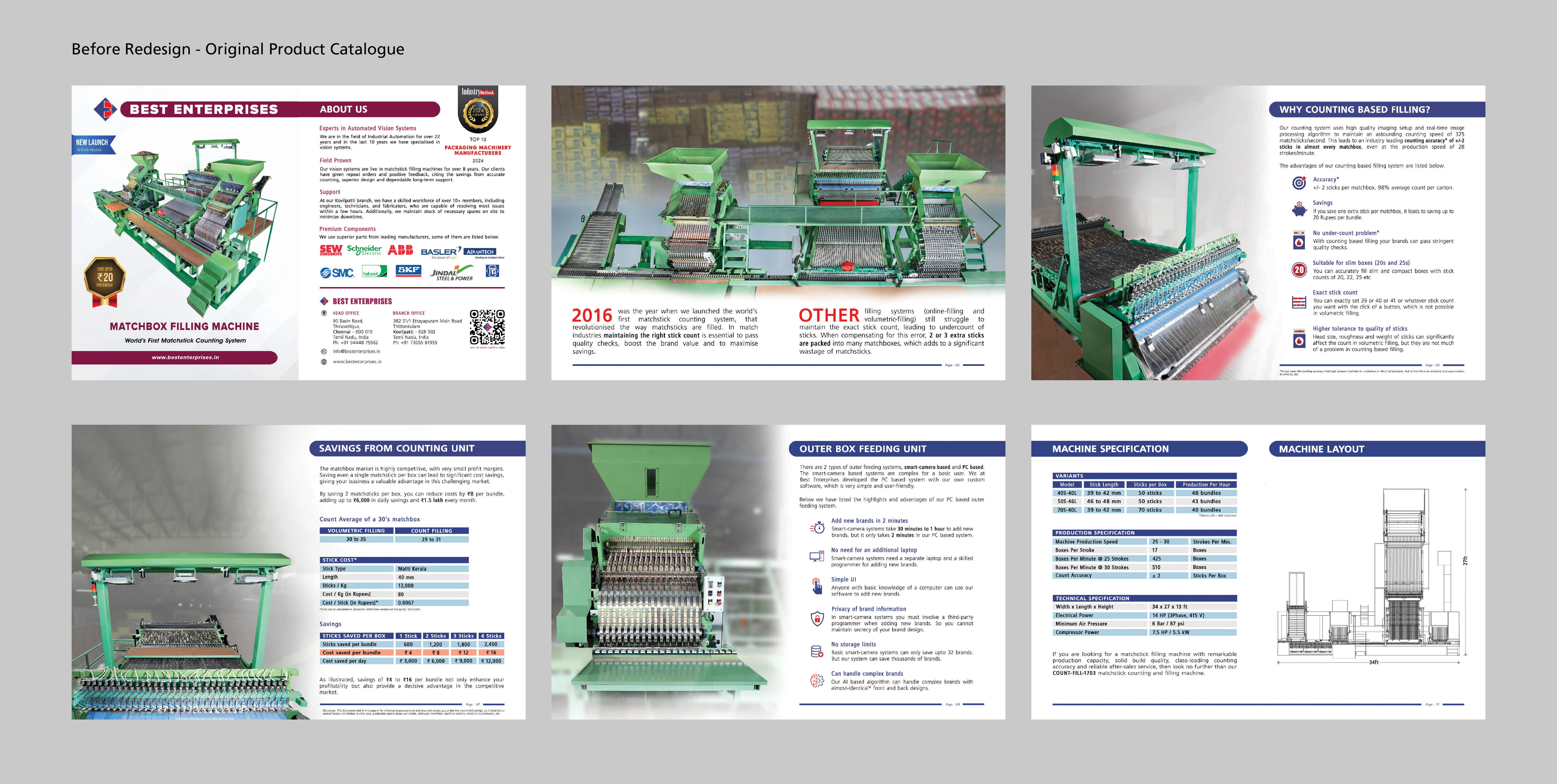 Industrial matchbox filling machine engineered for high-volume automated matchbox production.