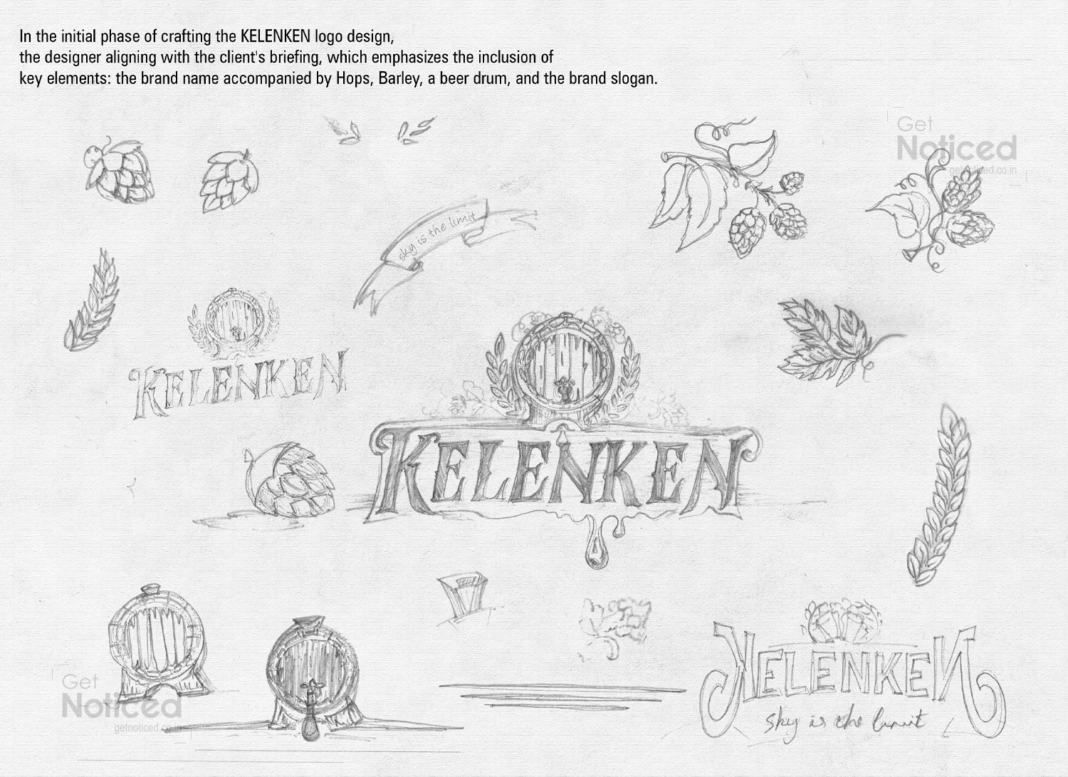 Kelenken Beer Brand Logo Design