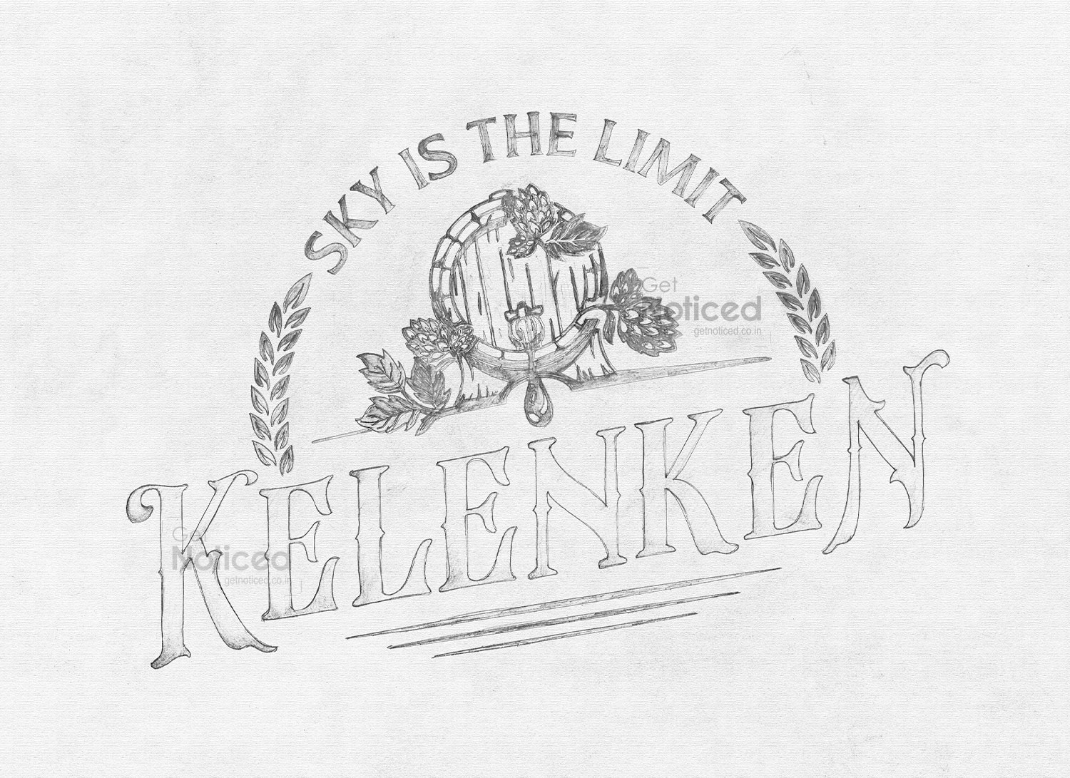 Kelenken logo design concept with strong brewery branding and visual identity design