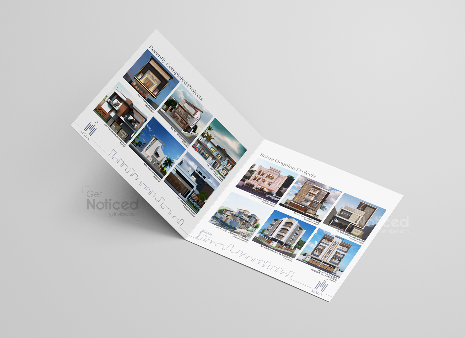 Mala Constructions Profile Brochure Design