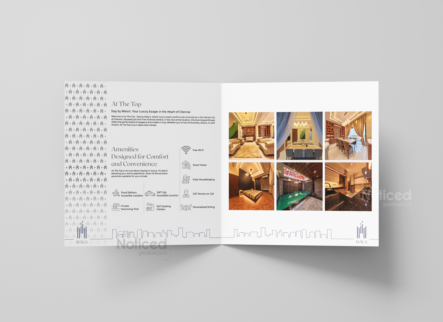 Mala Constructions Profile Brochure Design