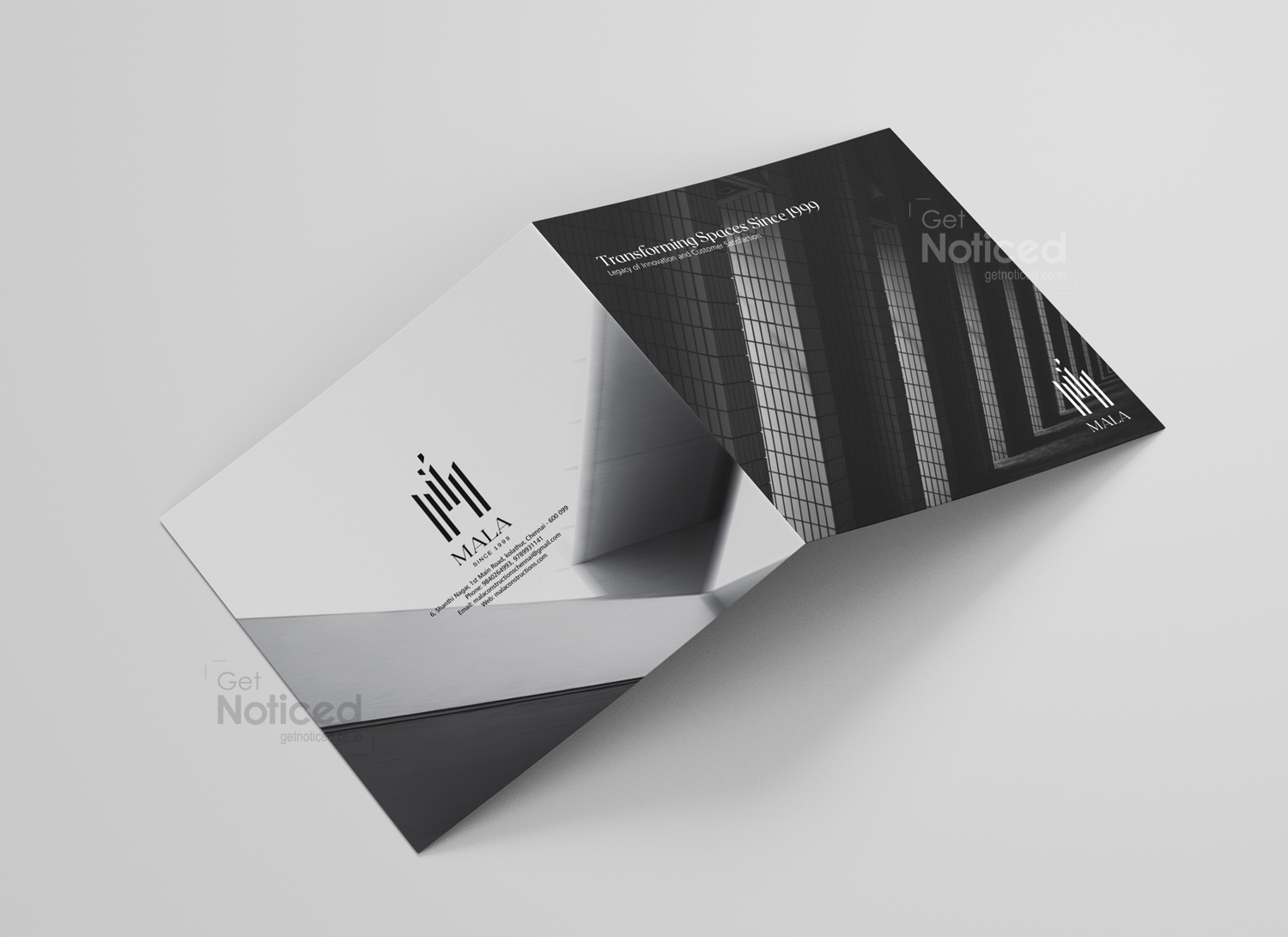 Mala Constructions Profile Brochure Design