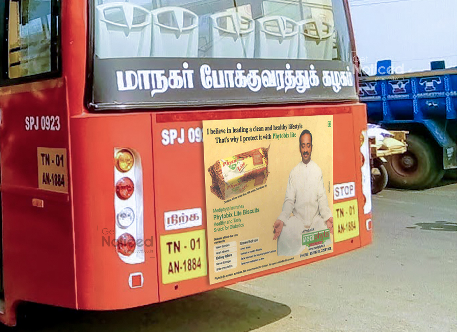 Phyto Bix bus back advertising Campaign design