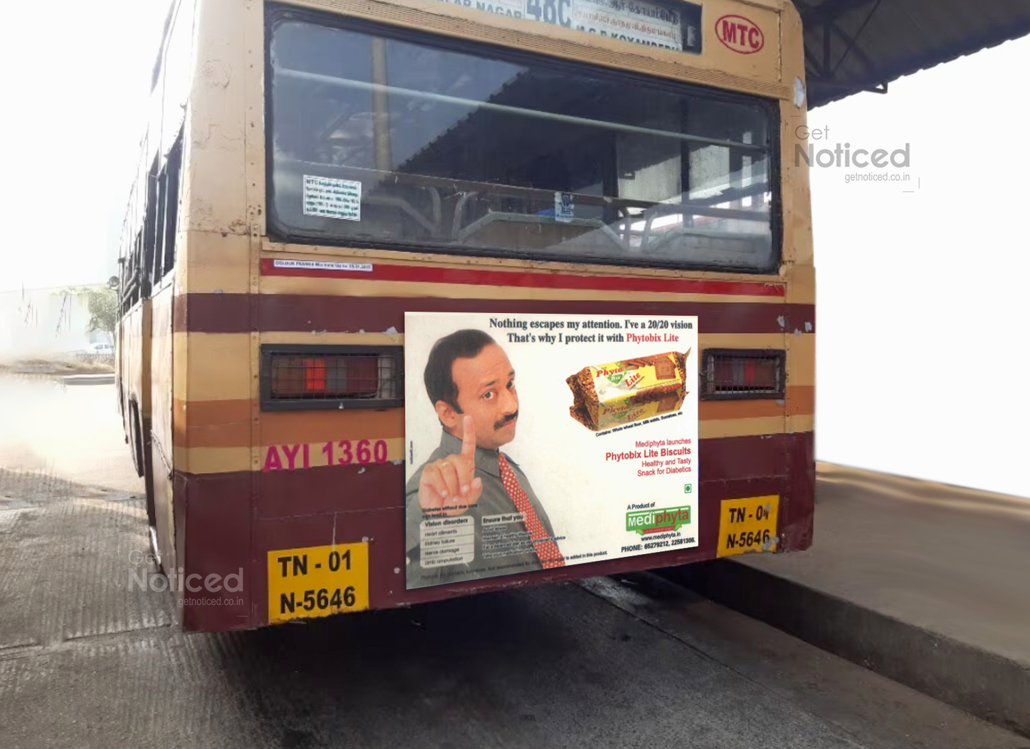 Phyto Bix bus back advertising Campaign design