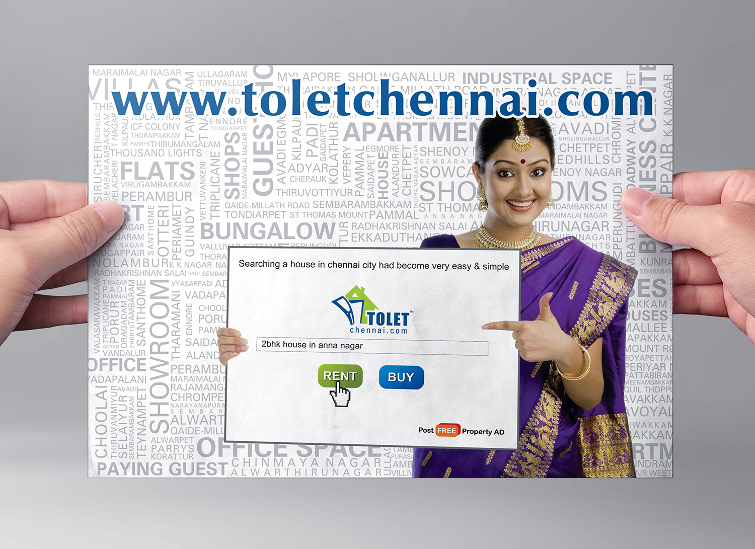 Tolet Chennai Paper Inserts Design
