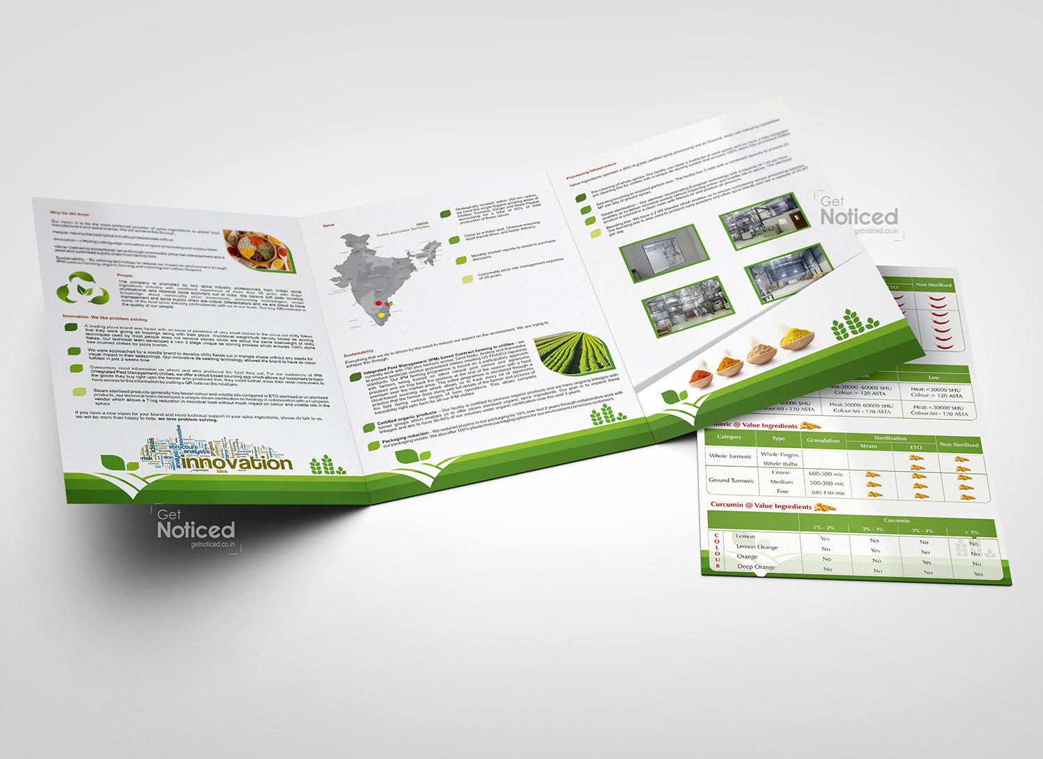 Value Ingredients Catalogue Design