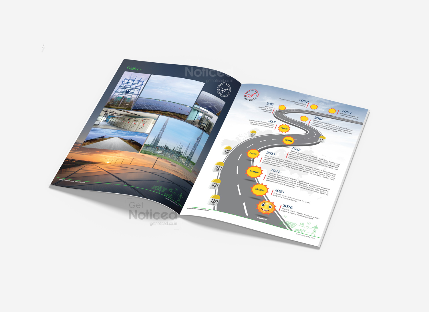 Velan infra project brochure design