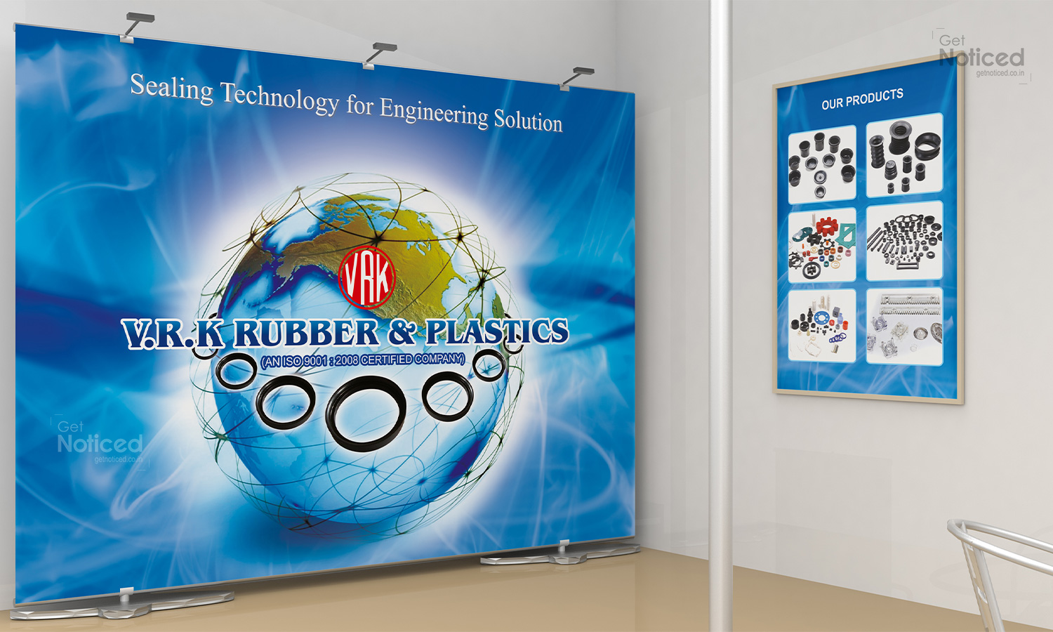 Vrk Rubbers Exhibition Stall Design & Printing