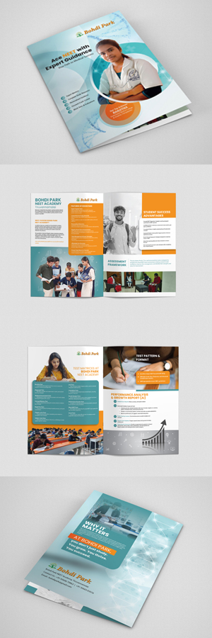 bohdi park NEET academy brochure design