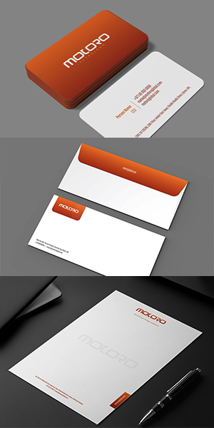 Business Stationery Design for Motoro Petroleum, Dubai