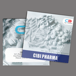 Cibi Pharma Drug List Card Design