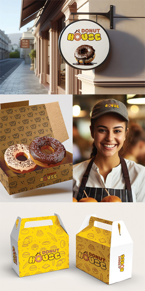 Donut House Corporate Identity Design