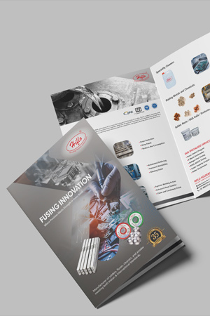 HIflo solders industrial brochure design