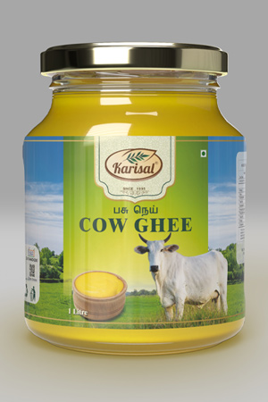 Karisal Cow Ghee Packaging Lable Design