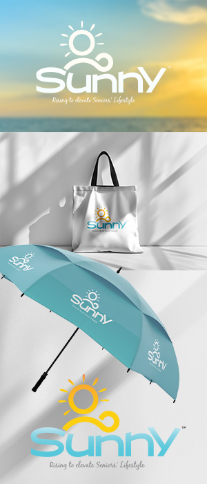 Logo Design for SUNNY – A Caring Senior Citizen Brand
