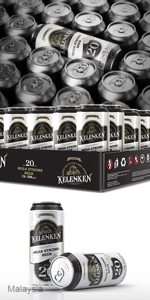 Mega Strong Beer Can Packaging Design for Kelenken Brewery