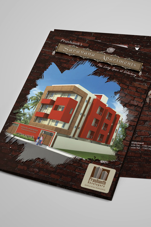 Prashanth Developers saravana Project Brochure Design