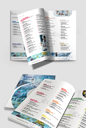 Product Catalogue Design for CASID Pharmaceuticals