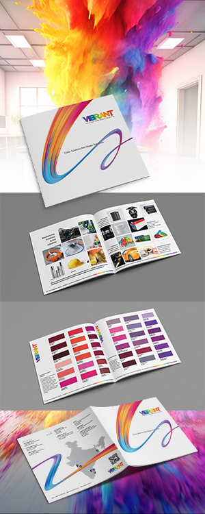 Product Catalogue Design for Vibrant Colortech – A RAL Shade Masterpiece