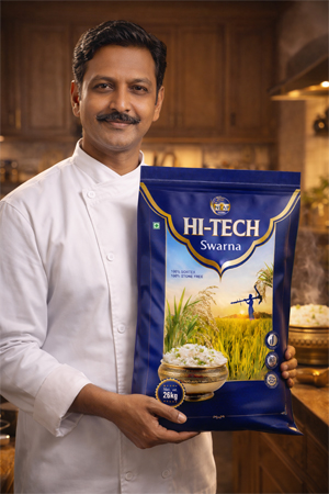 Rice Bag Packaging Design for Hi Tech Swarna Premium Grains