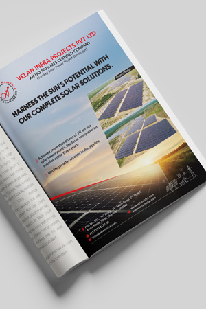 Velan Infra Magazine Ad Design